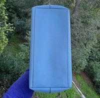 Image 4 of Coach Shoulder Bag Azure Blue with Silver Hardware