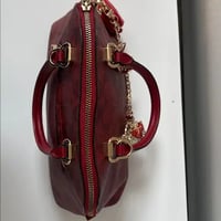 Image 2 of Coach Katy Satchel In Signature Canvas Red with Gold Details