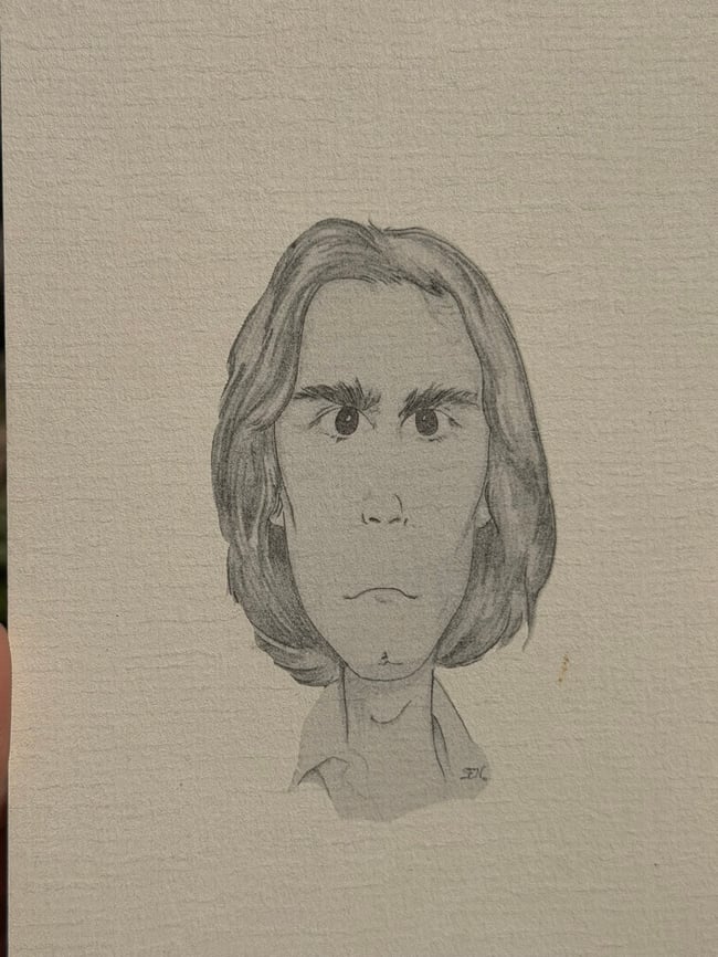 Grateful Dead Early 90s Bob Caricature 7" Card 