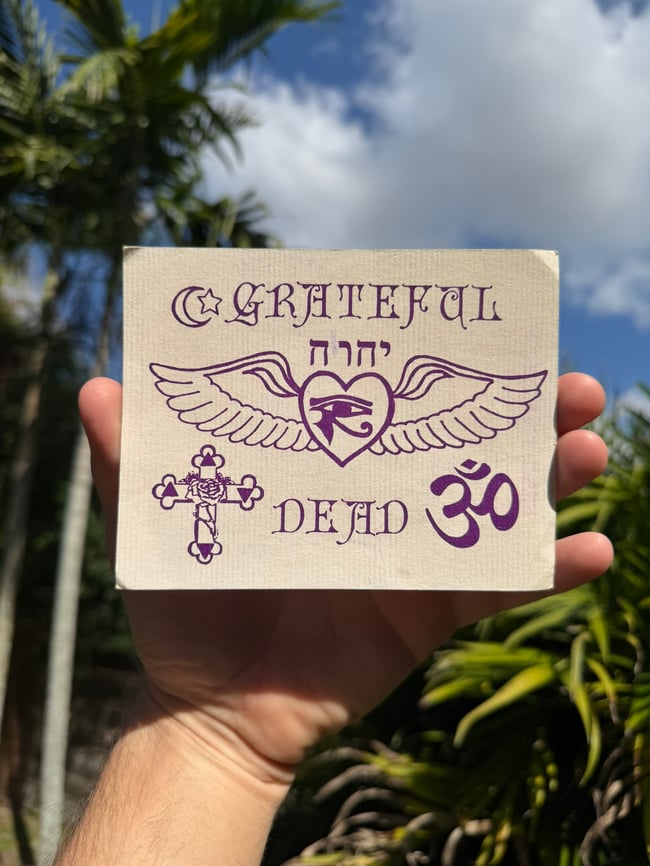 Grateful Dead 80s Scripture 6" Card 