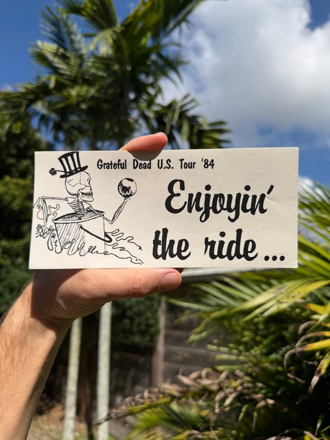 Grateful Dead 1984 Tour 8" Sticker