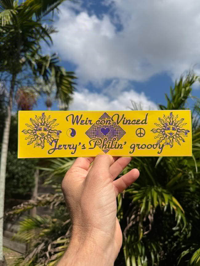 Grateful Dead Early 90s Weir conVinced 10" Sticker