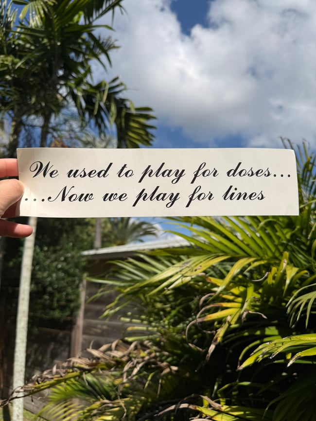 Grateful Dead Early 80s Doses 12" Sticker