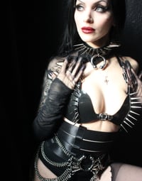 Image 6 of PVC Bra Bikini Top with spikes I