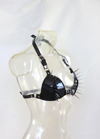 Image 3 of PVC Bra Bikini Top with spikes I