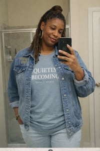 Image 1 of Quietly Becoming Tee — Inspirational Minimalist Graphic T‑Shirt