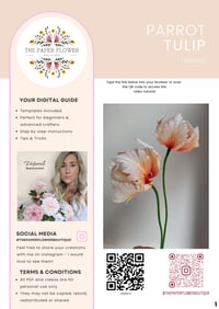 Image 1 of Parrot Tulip Paper Flower Tutorial