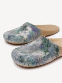 Image 4 of Sand Heel Wool Slip-ons