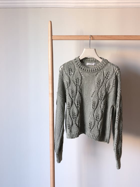 Image of Maglia crop fettuccia