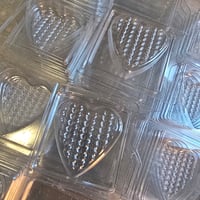 Image 1 of Knitted Heart clamshell 