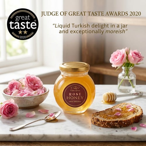 Image of Raw Organic Rose Honey (280grams)