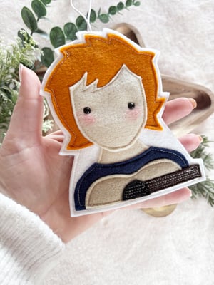 Image of Ed Sheeran felt decoration