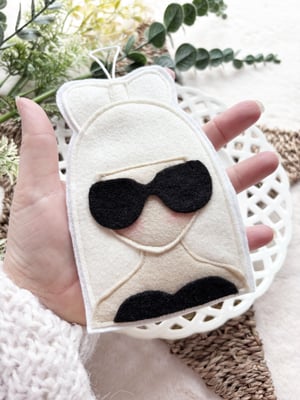 Image of Lady Gaga felt decoration