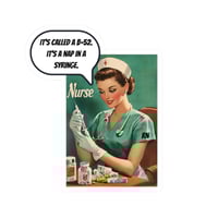 Image 1 of RN nurse Kiss-Cut Sticker, B-52 vinyl sticker 