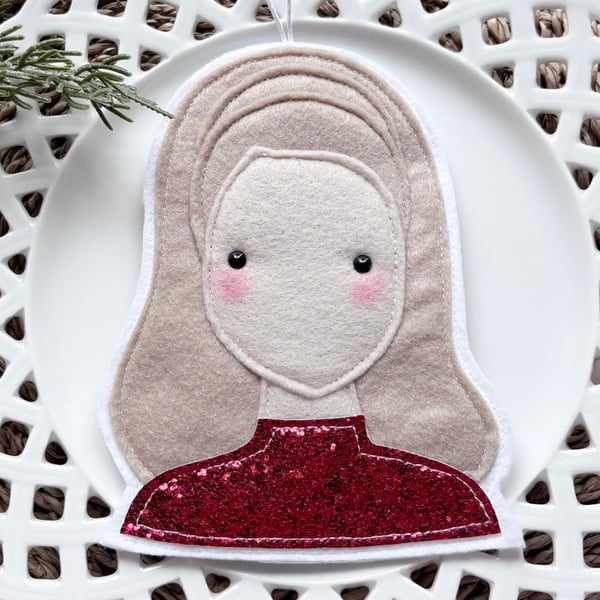 Image of Britney Spears felt decoration