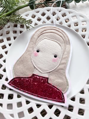 Image of Britney Spears felt decoration