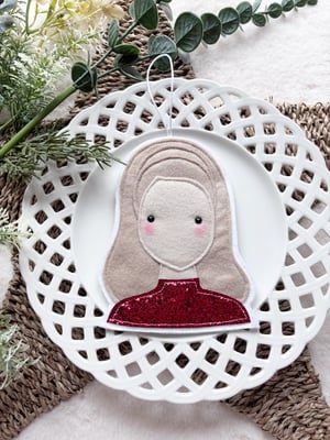 Image of Britney Spears felt decoration