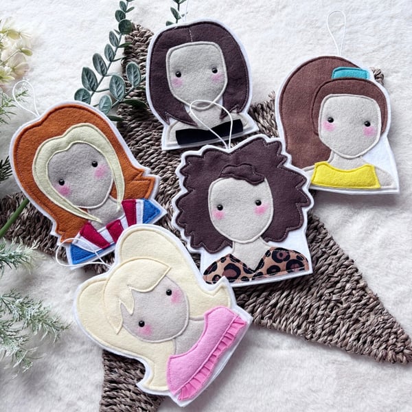 Image of Spice Girls felt decorations