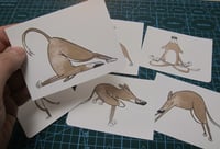 Image 1 of Yoga Dogs - Sticker set