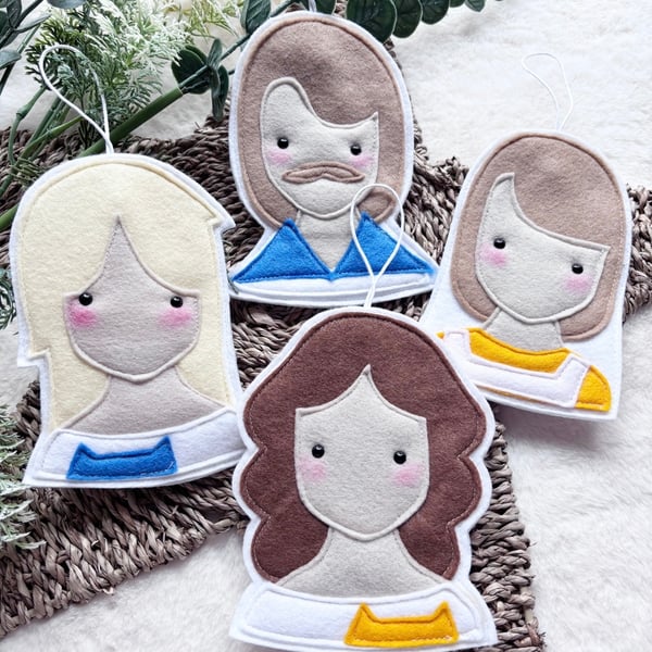 Image of ABBA felt decorations