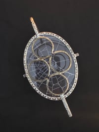 Image 3 of Ornate Oval Regent of London Vintage lipstick holder with preserved spider web