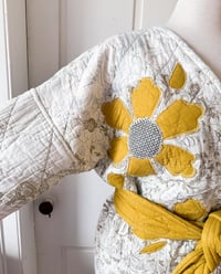 Image 4 of Handmade Upcycled Embellished Cross Over Kimono Jacket 
