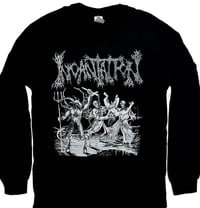 Image 2 of Incantation " Blasphemous Cremation " Long sleeve T shirt no sleeve print