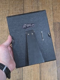 Image 3 of "MEMENTO MORI" 1800's bible page with preserved spider web - 