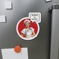Image 10 of RN Nurse Retro Die-Cut Magnet — "12 Hours to Freedom"