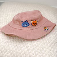 Image 3 of Cat and Mouse Corduroy Bucket Hat