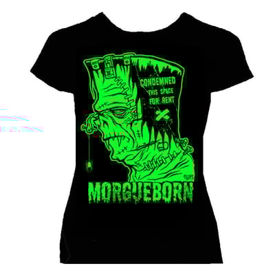 Image of preorder MORGUEBORN - WOMANS  fitted  babydoll shirt- ships april 250th 