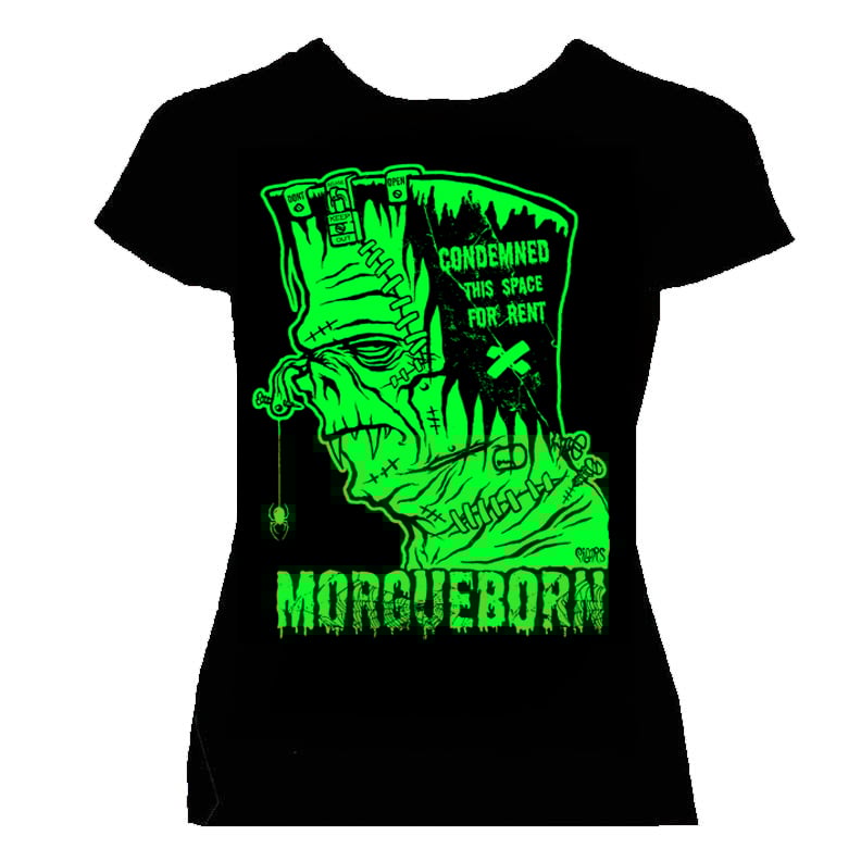 Image of preorder MORGUEBORN - WOMANS  fitted  babydoll shirt- ships april 250th 