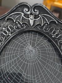 Image 3 of Bats- Gunmetal coloured frame - preserved web