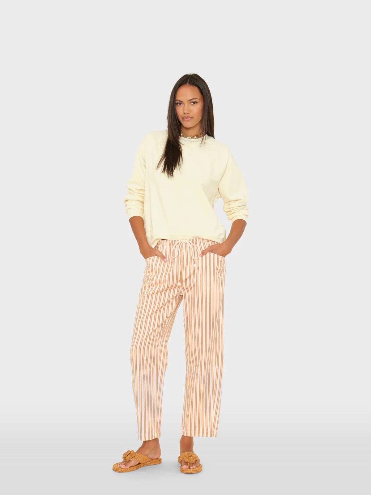 Image of XIRENA HONYCOMB BAXTER DENIM PANTS