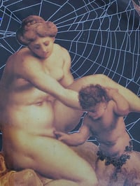 Image 2 of Goddess Vintage Art - with preserved spider web - B