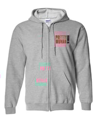 Image 1 of Sport Grey Adult Full Zip Up Hoodie Pretty Woman