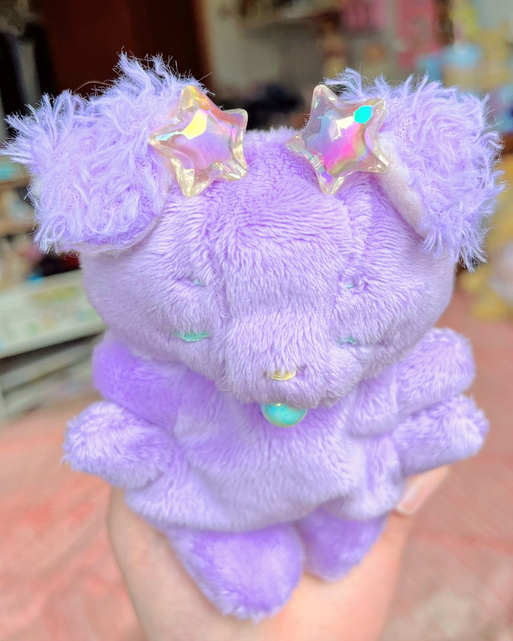 Image of Hugg-A-Me Babey! Purple fluffy ears! 