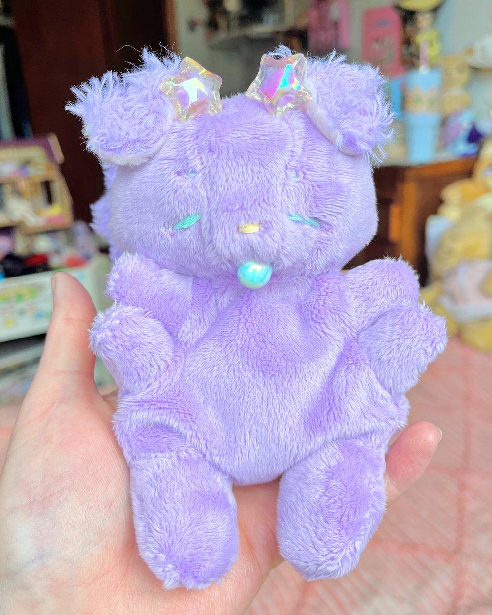 Image of Hugg-A-Me Babey! Purple fluffy ears! 