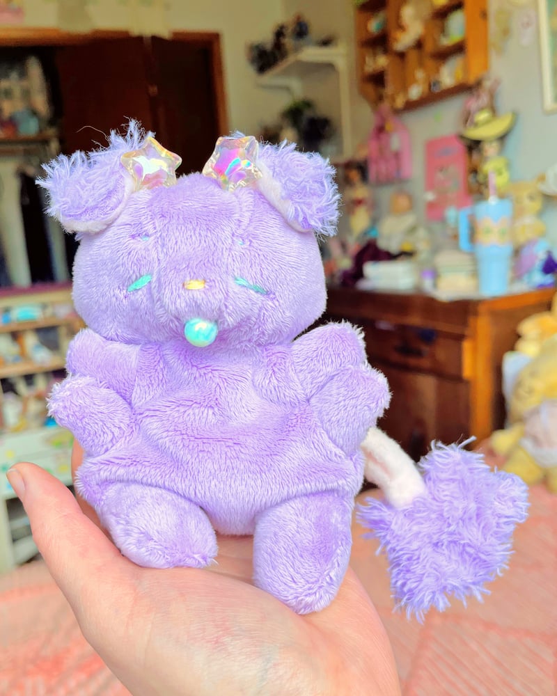 Image of Hugg-A-Me Babey! Purple fluffy ears! 