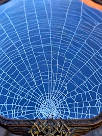 Image 3 of  Ornate Large Vintage Hand mirror with Real Preserved Web- 4