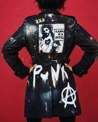 Image 1 of KARMA ¥ UNISEX ¥ UPCYCLED PUNK ¥IBIZA ¥TRENCH¥ 