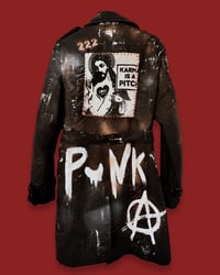 Image 4 of KARMA ¥ UNISEX ¥ UPCYCLED PUNK ¥IBIZA ¥TRENCH¥ 