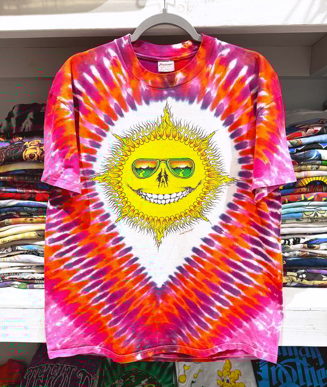 Grateful Dead 1988 Jerry Jaspar Sun Moon T-Shirt - Fits L
