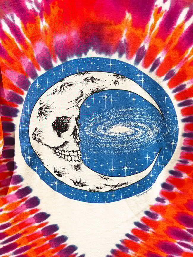 Grateful Dead 1988 Jerry Jaspar Sun Moon T-Shirt - Fits L