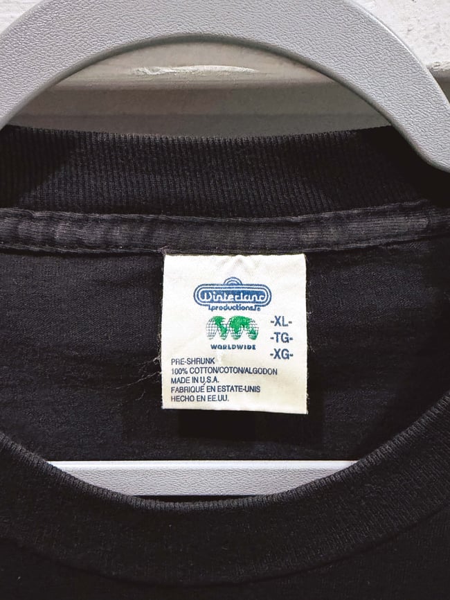 Jerry Garcia 1993 Optical Illusion T-Shirt - Size XL