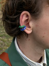 Image 2 of New Drop Murano Glass Ear Cuffs