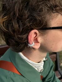 Image 4 of New Drop Murano Glass Ear Cuffs