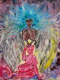 "GOD REMOVES LUCIFERS WINGS THUS CREATING MORNINGSTAR" A3 PRINT