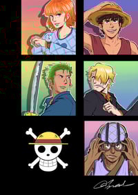 Image 1 of A3 Holo Strawhat Poster [PRE-ORDER]