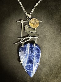 Image 1 of Raven with Sodalite